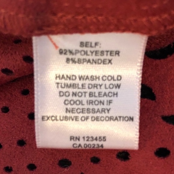 NWOT Design Lab Lord & Taylor faux suede top - Picture 8 of 8